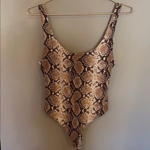 snake print topshop bodysuit